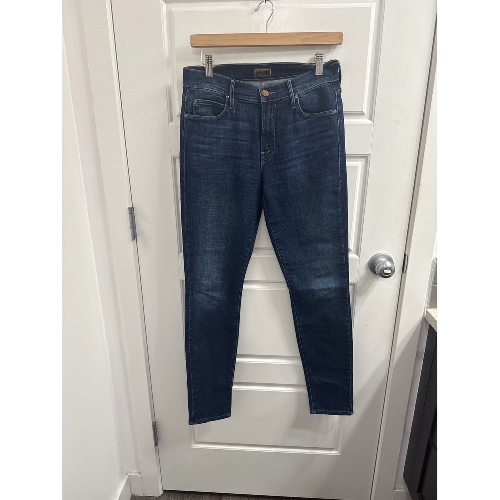 Mother The Charmer Slow Ride Dark Wash Skinny Jeans‎ Women 27 High Rise Indigo